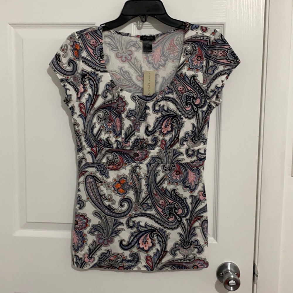 Multicolor top by Ann Taylor.